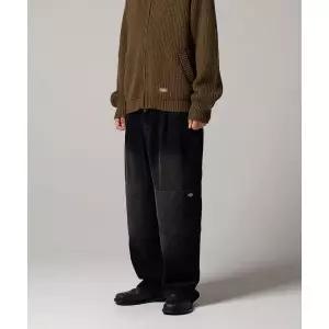 매장정품 DICKIES 디키즈 워시드 와이드 더블니 코듀로이 팬츠 Black DIKU252LRPN002BK 1814179