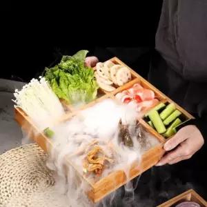 구절판그릇 월남쌈그릇 원목 격자 10인치 찻잎 구궁격 세트 대나무 식기 보관 사궁격 10인치
