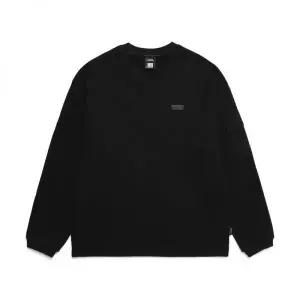 [백화점 정품] 내셔널지오그래픽 N251USW220 카프 기능성 소매 포켓 세미오버핏 맨투맨 CARBON BLACK