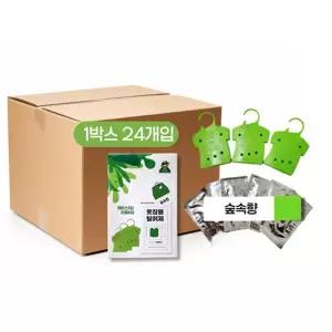 옷장용 탈취제 숲속향 3P 한박스 24개입