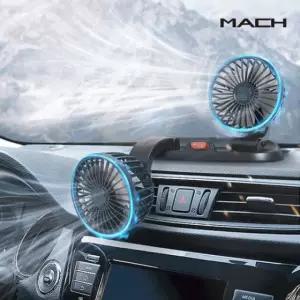 손풍기 헤드 미니 핸디 MACH 선풍기 자동차용품 자동차 차량용 휴대용 에어컨 핸드 손선풍기 차량용품 3구