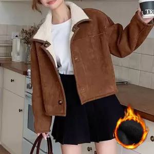 여성 데일리 루즈핏 카라넥 크롭 코트 가죽 자켓 아우터 여자아 패션아 가을아