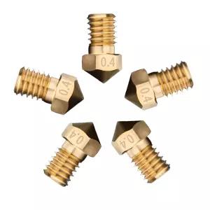 Newwish V6 Nozzle 0.4mm Prusa Brass for V5 Hotend Heater Block i3 MK2S MK3 MK3S+ Mini Voron 2.4