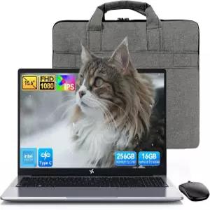 후이둔 2025 노트북 대학생 및 비즈니스용 15.6인치 쿼드코어 N150 최대 3.6GHz N95/N97/N100을 능가 16GB
