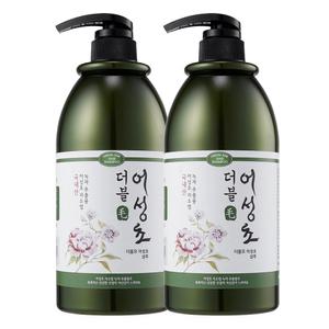 더블모 어성초 샴푸 1000ml x 2개 두피 모발 약산성 천연 비듬 각질