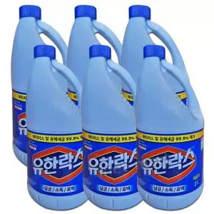 유한락스 레귤러 2L x 6개