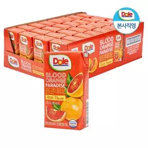 Dole 블러드 오렌지 파라다이스 120ml 32팩 오렌지 주스