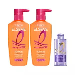 로레알파리 드림랭스 컨디셔닝 헤어팩 375ml 2개 + HA 샴푸 80ml