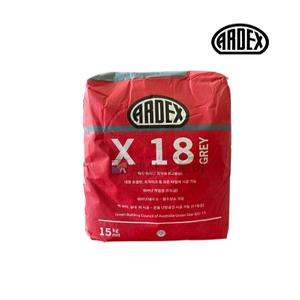 아덱스 ARDEX X18 회색 섬유보강 프리미엄 대형타일접착제 타일본드(15kg)
