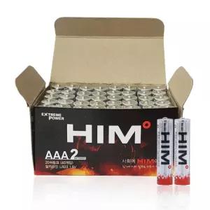 HIM 알카 AAA 건전지 LR03 1.5V 40알 벌크