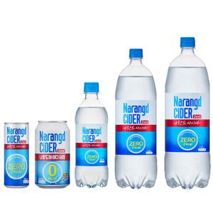나랑드사이다 제로 245ml 345ml 500ml 1.25L 1.5L 제로칼로리 60캔 48캔 40펫 24펫 모음
