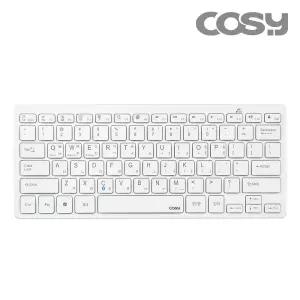 COSY 블루투스 키보드 화이트 (태블릿 아이패드 스마트폰 14가지 기능키) (건전지 제공) KB4072BT
