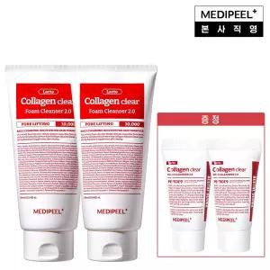 [모공 탄력 클렌저]  레드 락토 콜라겐 모공 클렌징폼  300ml*2 + 여행용 15ml*2