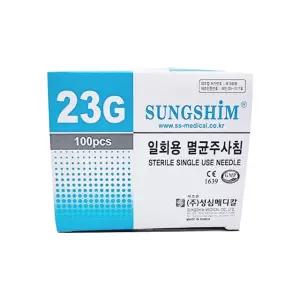 성심 주사침 일회용 23G 25mm 100개입