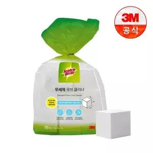[신세계라이브쇼핑][3M]무세제 큐브 멜라민폼 매직클리너 16입