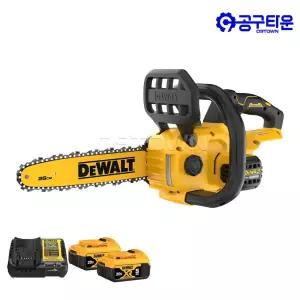 디월트 DCMCS565P2 충전 체인톱 20V 5.0Ah 2팩 25cm 자동윤활 BL