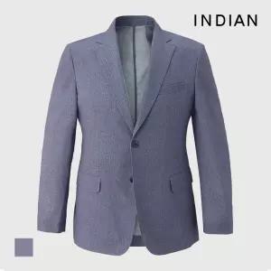 [INDIAN] 헤링본 폴리프린트 자켓_MITFUYM3111