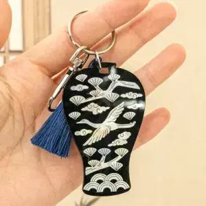 자개 무늬 스티커 키링 만들기 한국 전통 문양 공예 DIY 용품 어린이 아동 초등 단체 체험 학습 행사 재료