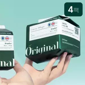 29데이즈 순면감촉 생리대 중형, 16개입, 4팩