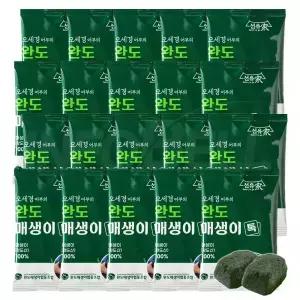 싱싱두툼 오세경 어부 완도 매생이 톡 완도산 건강식 손질 세척 동결 건조 개별 포장 건 매생이 블럭 20팩