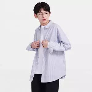 [에꼴리에] 남자 가을이월 루즈핏스트라이프셔츠(26A5332)