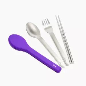[에지리] 젤리빈 테이크아웃 커트러리 (퍼플)