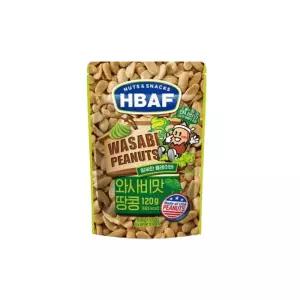바프 와사비맛 땅콩 120g 8개/견과류믹스/간식 무료배송