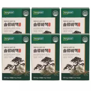 동국 솔류비책 솔잎증류농축액 100% 30캡슐 6박스