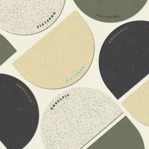 오셀픽 오브제 반원형 빨아쓰는 규조토 발매트 M(60x40) 4Color