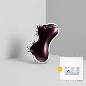 리파 ReFa 카사 M1 마사지기(펄 바이올렛) + 가히 바운싱크림 50ml 세트