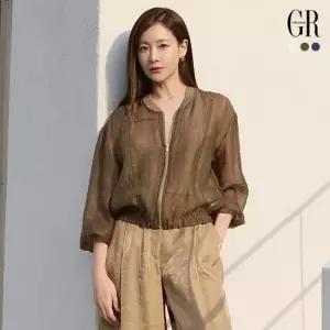 26SS 리오셀 블렌디드 시스루 집업 자켓 3종