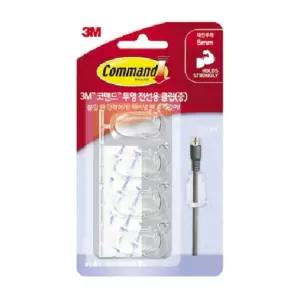 (17301 중) 3M 코맨드 전선용 클립/선고정/후크/정리/전기선/선정리/티비선/케이블/홀더/선정리기/정리선