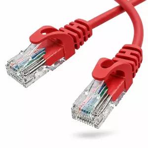 10개묶음 CAT5E 랜케이블 UTP 인터넷선 공유기 CCTV 랜선 빨강 2M