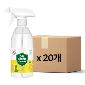 향기나는 닥터메디 오리진 스프레이 손소독제 스위트레몬 500ml×20개 에탄올70% 식약처인증 의약외품