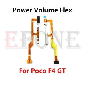샤오미 포코 F1 F2 F3 F4 F5 C65 X5 X6 GT Pro 전원 켜기/끄기 볼륨 측면 버튼 키 플렉스 케이블 교체 부품