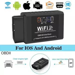 Obd2 wifi elm327 v1.5 스캐너 자동차 코드 리더 진단 도구 아이폰 ios안드로이드 자동차 오류 감지기