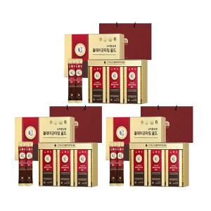 풍년보감 6년근 고려홍삼정 올데이굿타임 골드 홍삼스틱 선물세트, 10g, 30개입, 3개