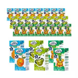 예이니식품 돈시몬 착즙주스 오렌지125ml 10개+사과125ml 10개+파인애플,백포도125ml 10개 (총30개) 어린이