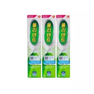 폴리덴트 의치부착재 내추럴 무향 70g X3개 틀니고정 의치고정