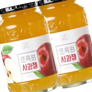 초록원 사과잼 2kg 1kg 2개 토스트용