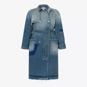 26SS 모스키노 트렌치 코트 AEF261K106023220AEF1295 Blue DOM
