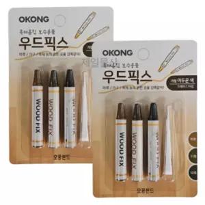 오공 우드픽스 가장어두운색 누구나 쉽게 목재 보수 2개가구흠집보수 스크
