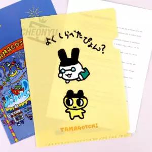 다마고치 L 홀더 10개 1세트투명서류홀더 문서홀더 클리어화일 투명화일 클