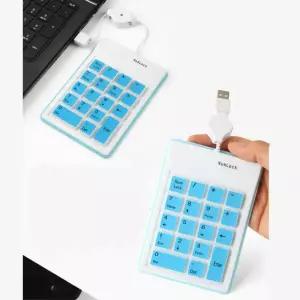 노트북 넘버 키보드 USB 숫자 키패드 저소음 파랑가성비키보드 사무용무선