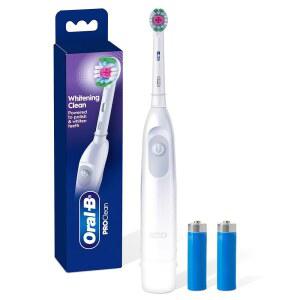 ORAL-B PRO 100 3D 화이트, 배터리 칫솔, 화이트