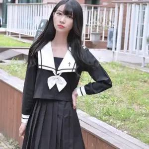교복몰 세인트 블랙 일본여고생 세라복 세트 (긴팔)