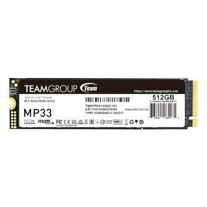 TEAMGROUP MP33 512GB SLC 캐시 3DNAND TLC NVMe PCIe Gen3x4 M.2 2280 내부 SSD R/W 최대 1700 /1400MB /s 호환 가능 (노트북 및 데스크톱 TM8FP6512G0C101 포함)