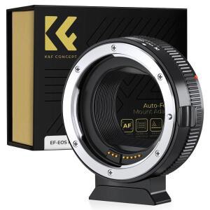 K&F CONCEPT EF to EOS M 어댑터 자동 초점 렌즈 마운트 (캐논 EF-S 및 R/RF R3 R6 R50 카메라용)