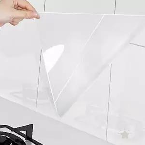 주방 벽면 보호 투명 필름 기름 튐 방지 시트 가스레인지 인덕션 커버 싱크대