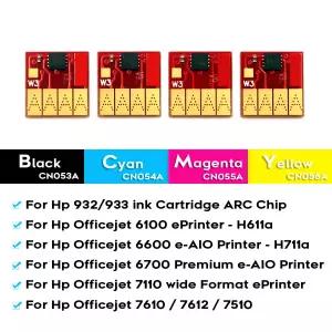 HP호환932 933 932xl 933xl 카트리지 영구 칩 HP호환 932 933 Officejet 6100 6600 6700 7110 7610 7612 75